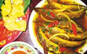 Chạch kho nghệ chữa viêm gan vàng da